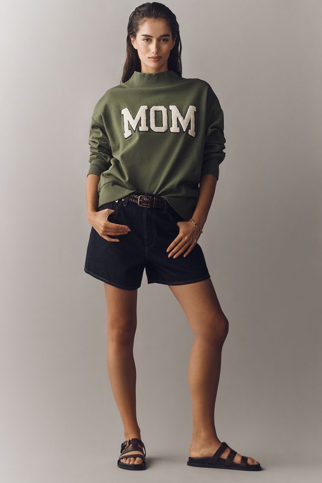 By Anthropologie Mom Mock-Neck Pullover #3