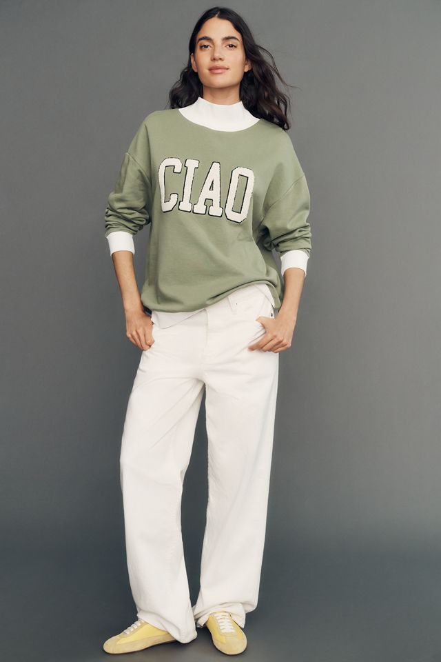 By Anthropologie Cotton Fleece Sweatshirt #3