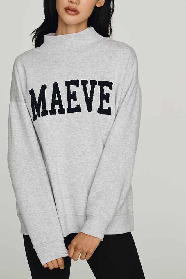 Maeve Cotton Fleece Tufted Sweatshirt #1