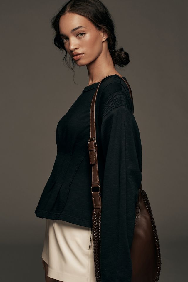 Pilcro Long-Sleeve Cocoon Corset Top #2