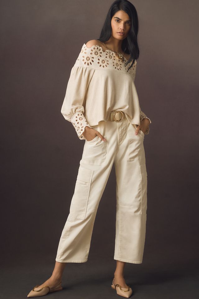 Maeve Eyelet Babydoll Blouse #3