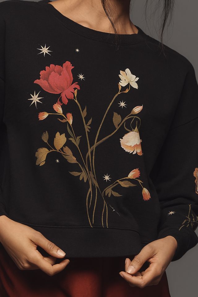By Anthropologie Floral Sweatshirt #1