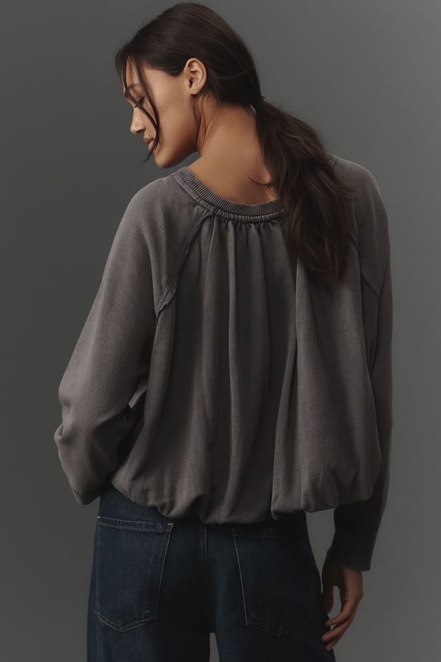 Pilcro Long-Sleeve Bubble Sweatshirt #2