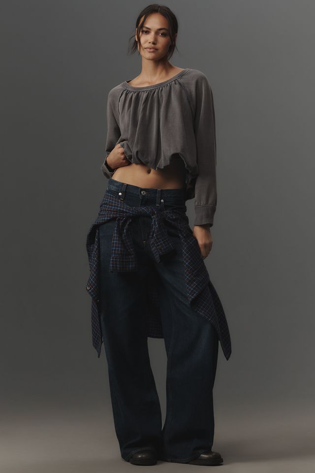 Pilcro Long-Sleeve Bubble Sweatshirt #3