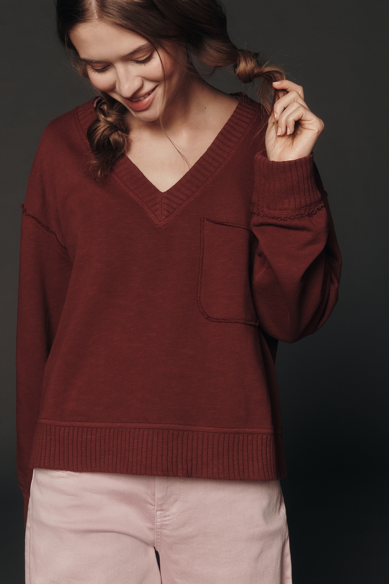 The Montana Pocket Knit Top by Pilcro