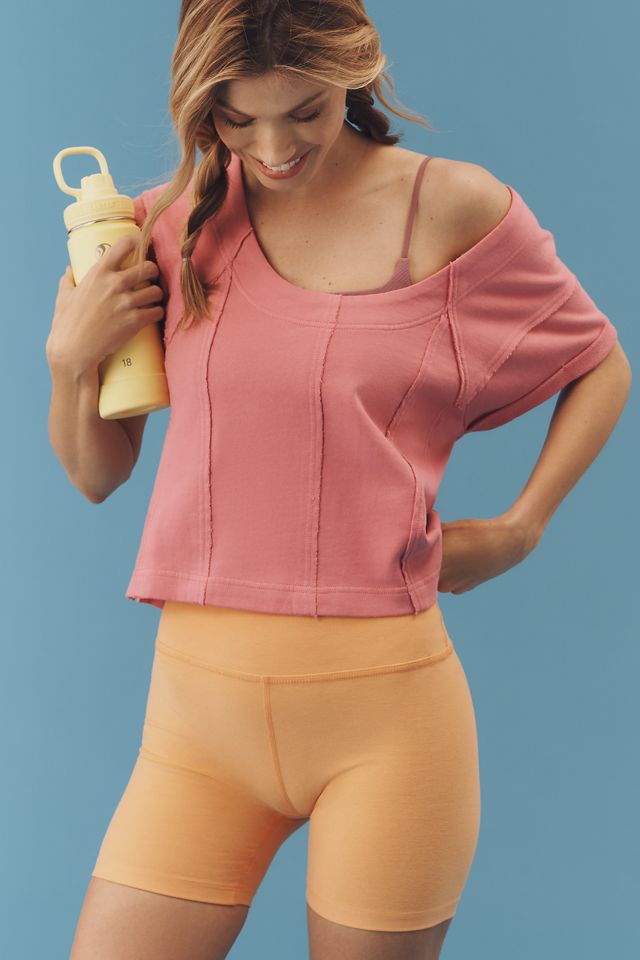 Pilcro Short-Sleeve Seamed Sweatshirt #2