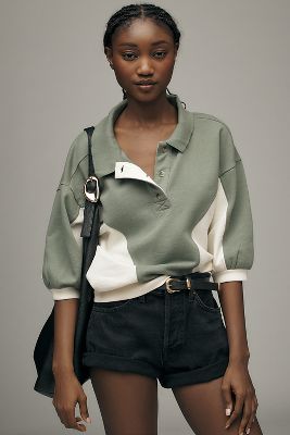 The Niki Bubble Sweatshirt by Pilcro: Colourblock Edition