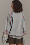 Pilcro Embroidered Pullover Sweatshirt