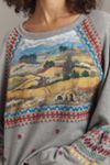 Pilcro Embroidered Pullover Sweatshirt