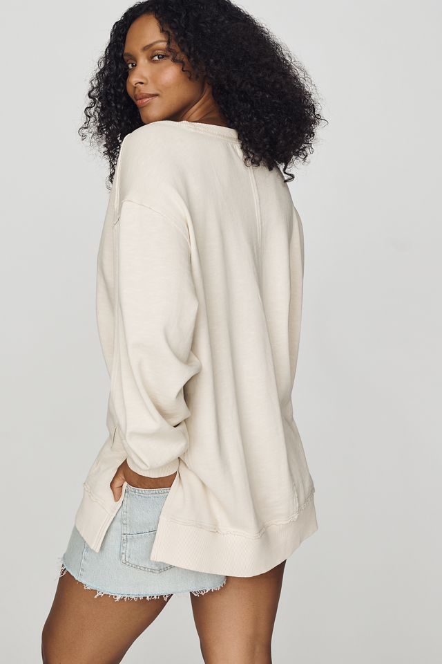 Pilcro Long-Sleeve V-Neck Oversized Popover Top #6