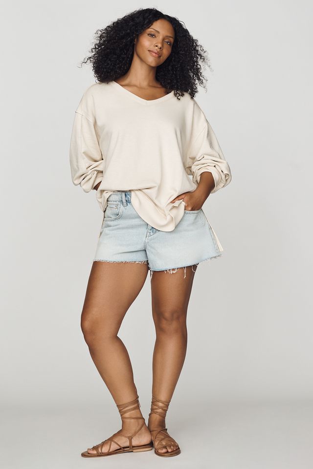 Pilcro Long-Sleeve V-Neck Oversized Popover Top #8