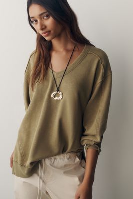Pilcro Hudson 100% Cotton Oversized Popover Top