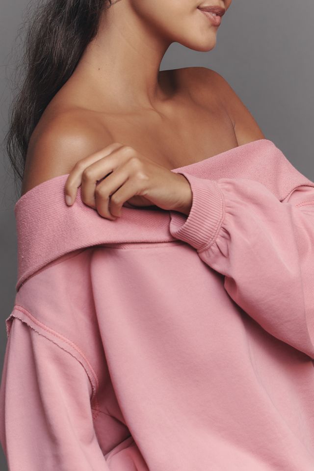 Pilcro Long-Sleeve Slouchy Off-The-Shoulder Top #1
