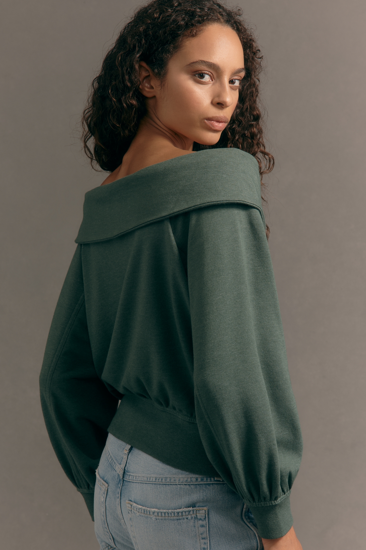 Pilcro Off-Shoulder O-Ring Top