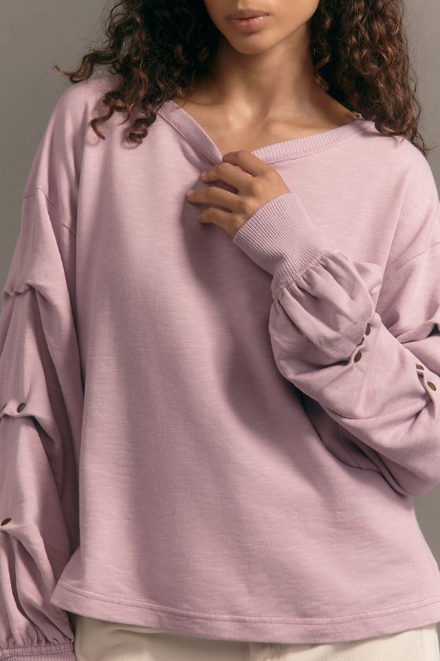 Pilcro Tucked-Sleeve Pullover #2