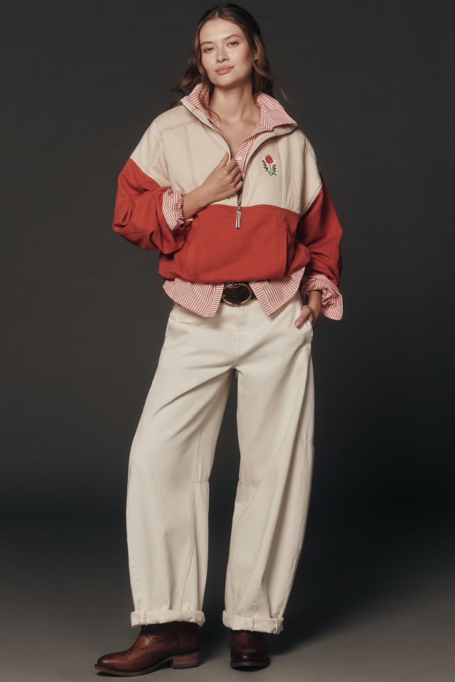 Pilcro Shetland Half-Zip Pullover Sweatshirt #3