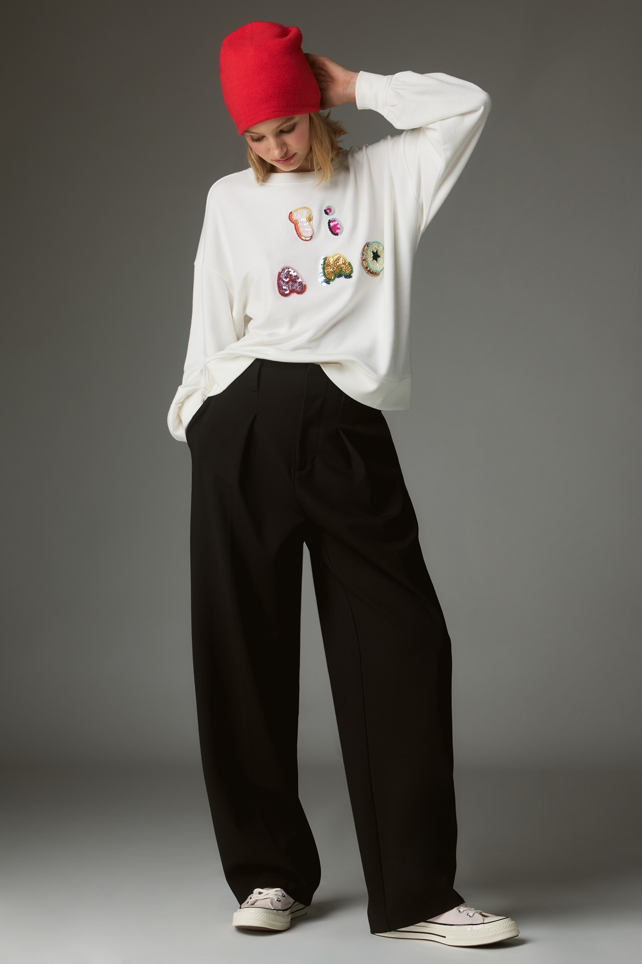 Maeve Ti Amo Graphic Sweatshirt