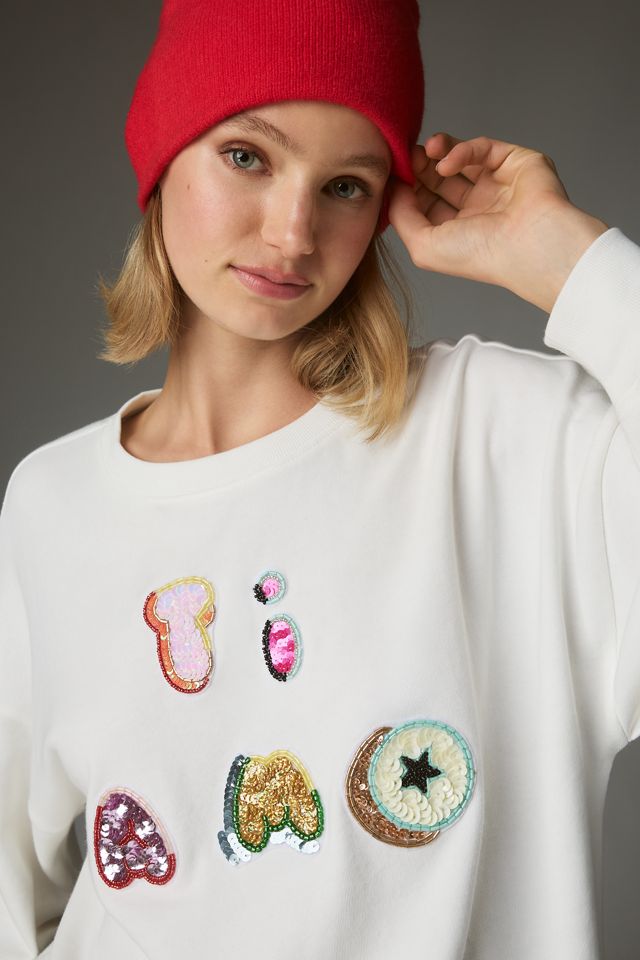 Maeve Ti Amo Grafik-Sweatshirt #3