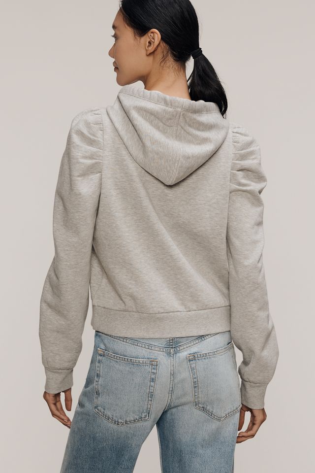 Maeve Puff-Sleeve Grommet Heart Sweatshirt #3