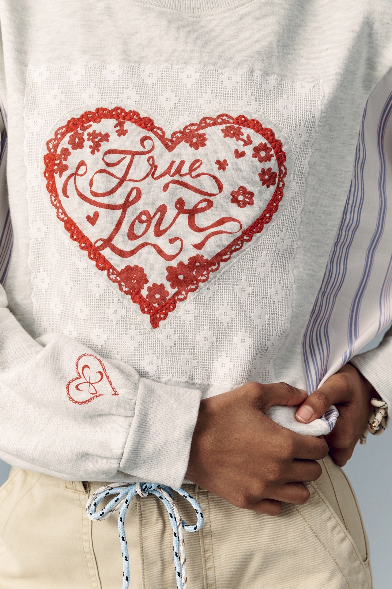 Maeve Be True Long-Sleeve Crew-Neck Sweater