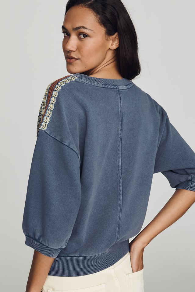 Pilcro Niki Bubble Craft Sweatshirt #1