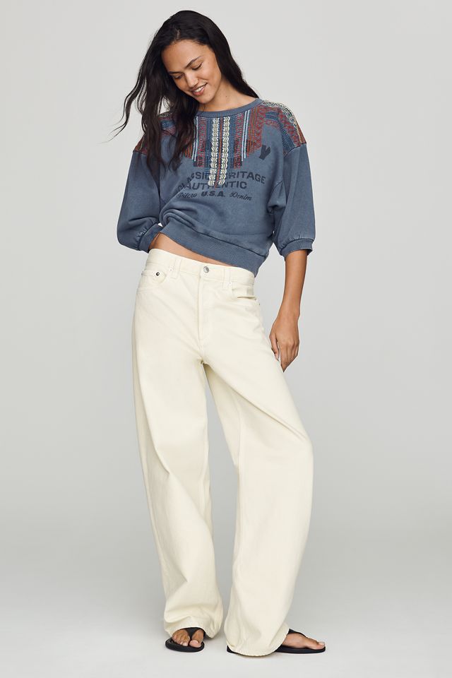 Pilcro Niki Bubble Craft Sweatshirt #2