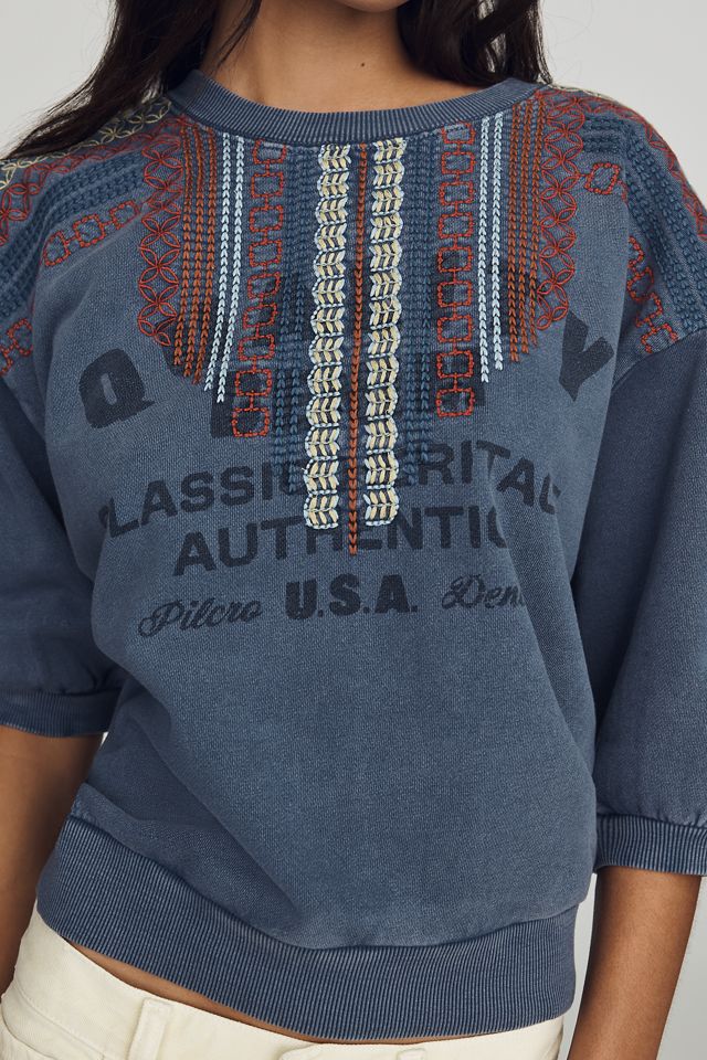 Pilcro Niki Bubble Craft Sweatshirt #3