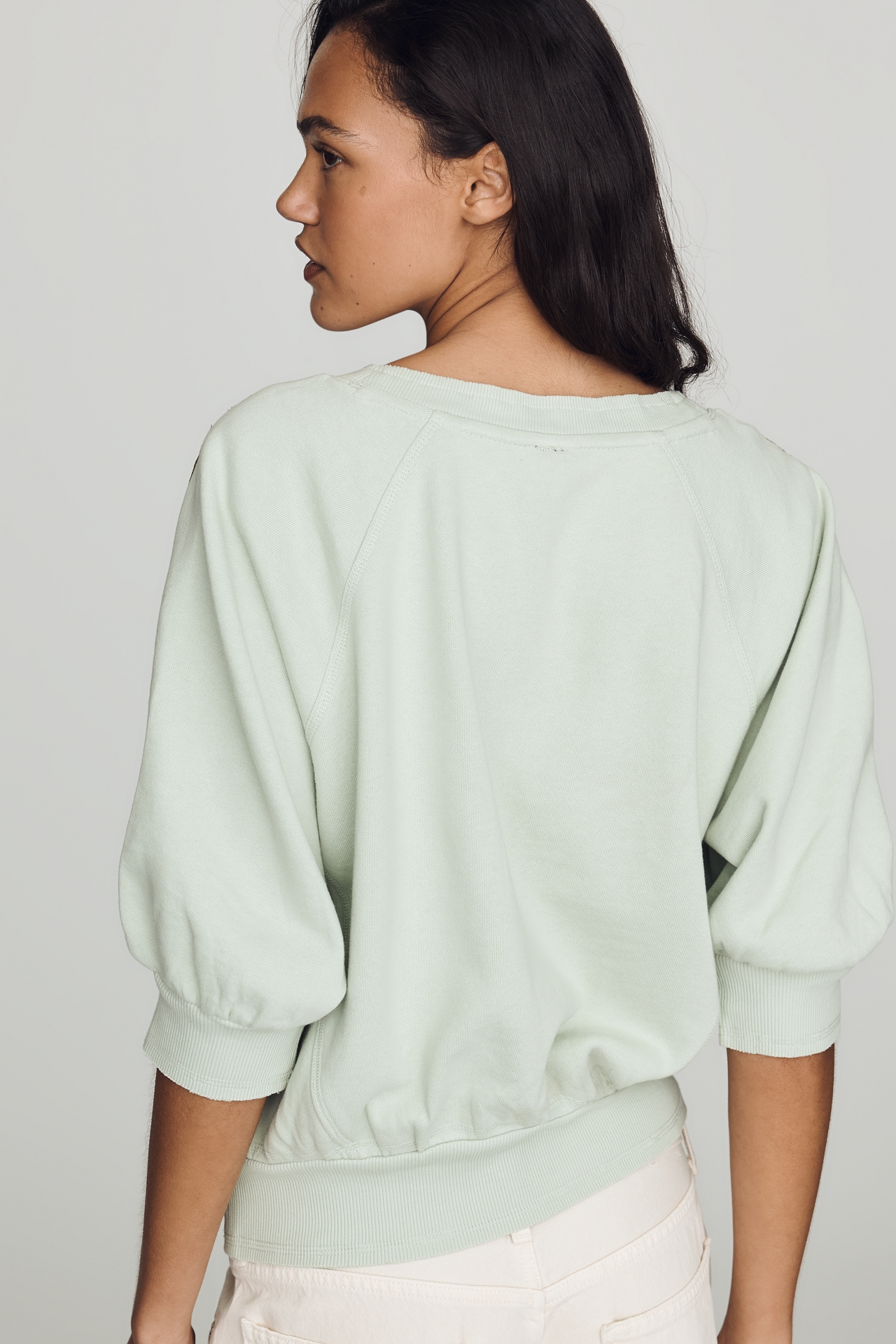 By Anthropologie Cotton Printed Sweatshirt