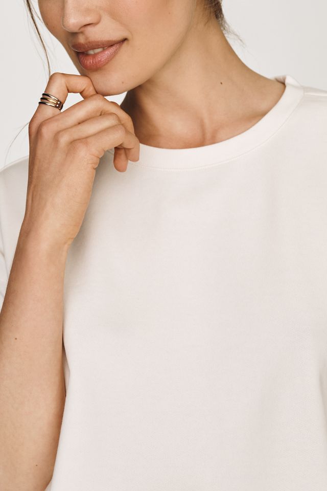 Maeve Short Sleeve Bubble Sweatshirt #3