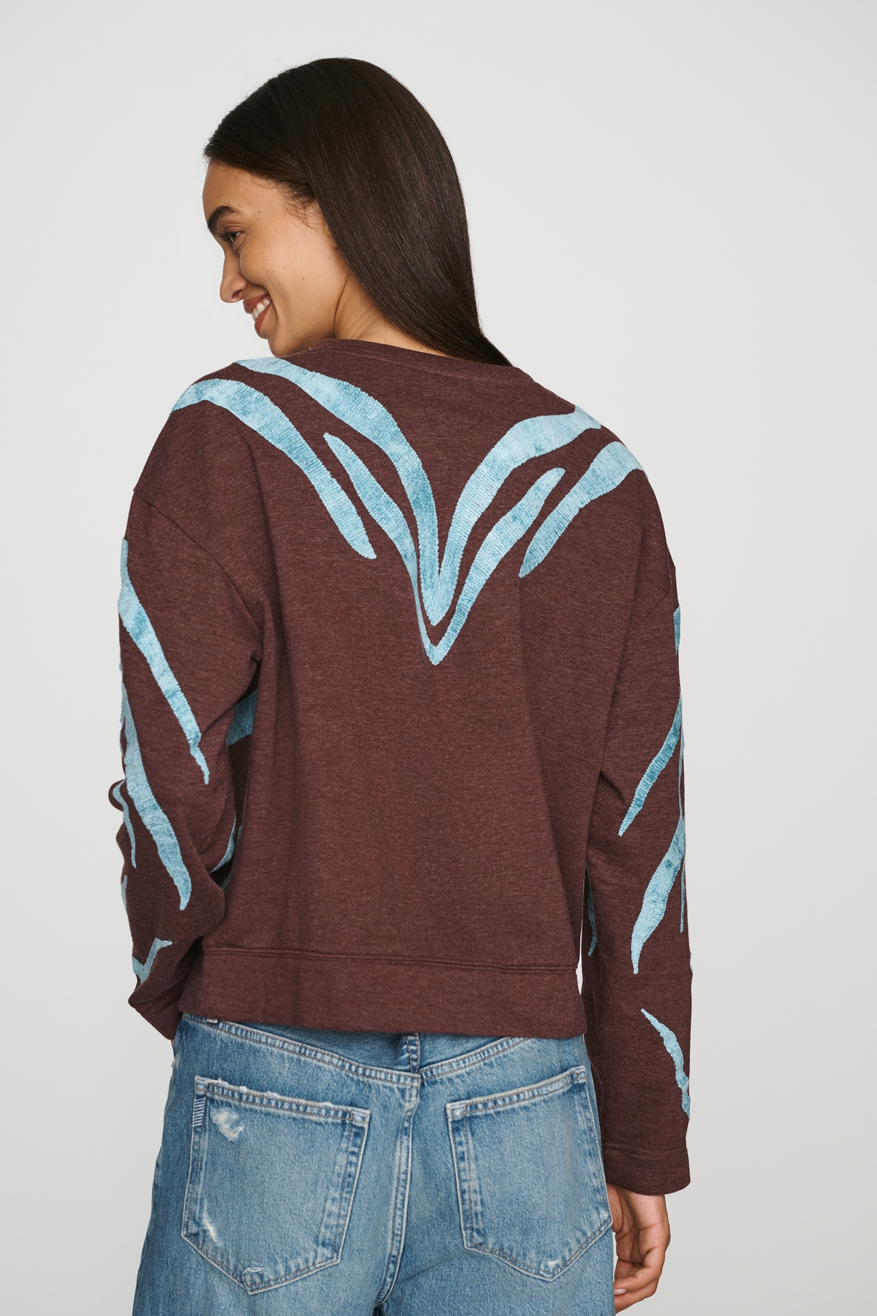 By Anthropologie Animal Print Sweatshirt