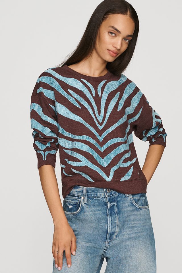 By Anthropologie Animal Print Sweatshirt #3