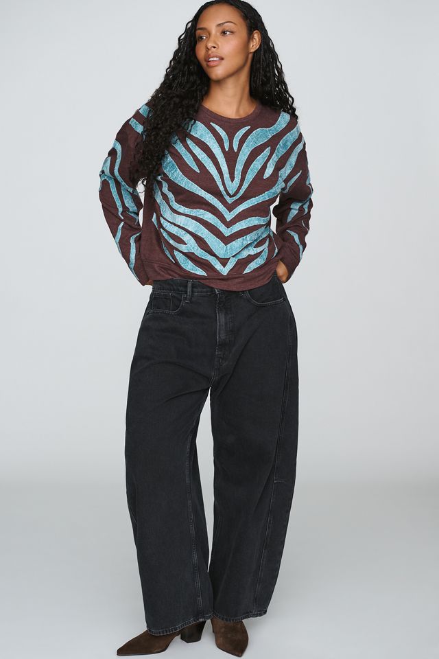 By Anthropologie Animal Print Sweatshirt #6