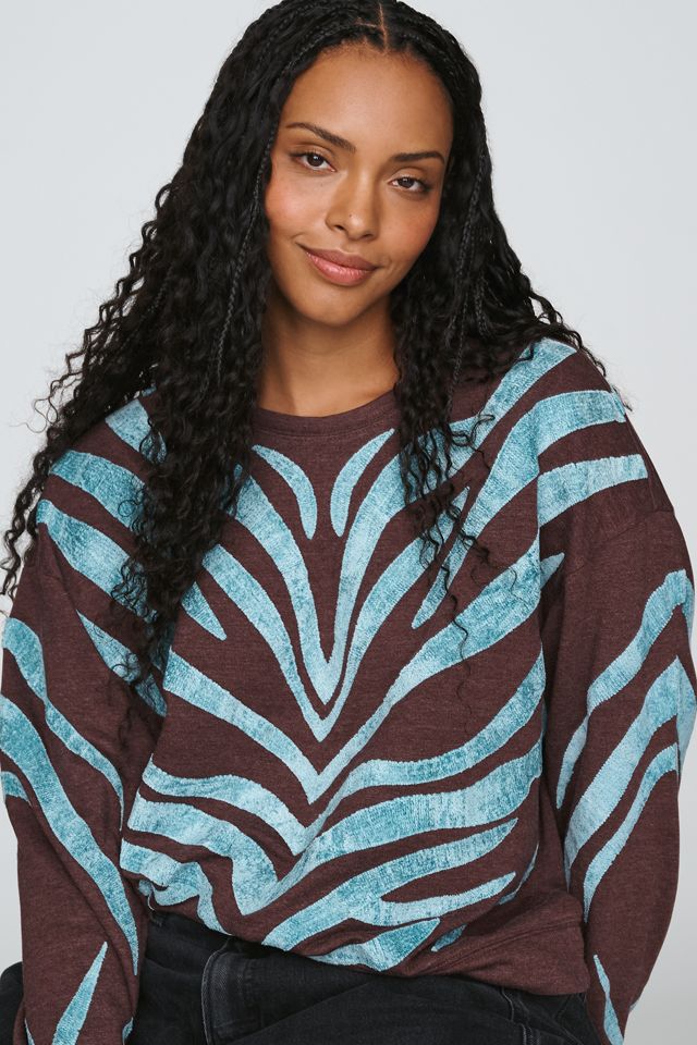 By Anthropologie Animal Print Sweatshirt #4