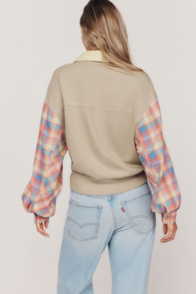 Pilcro 100% Cotton Mixed Knit Pullover #2