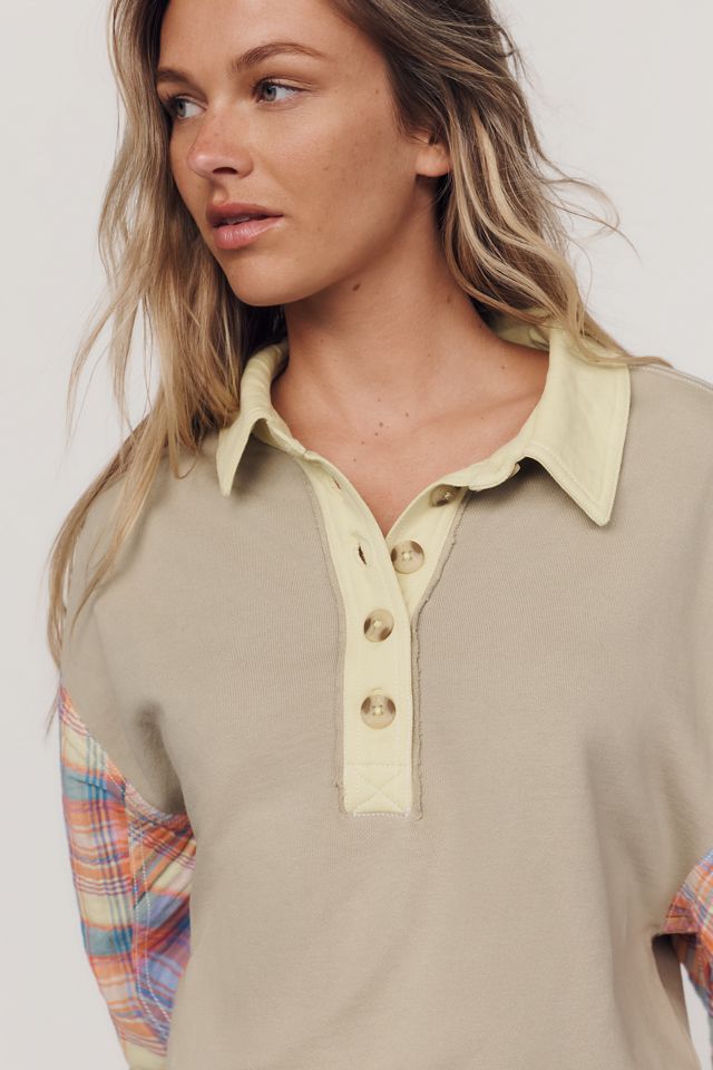 Pilcro 100% Cotton Mixed Knit Pullover #3