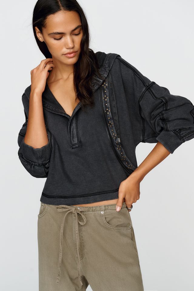 Pilcro 100% Cotton Studded Hoodie #2