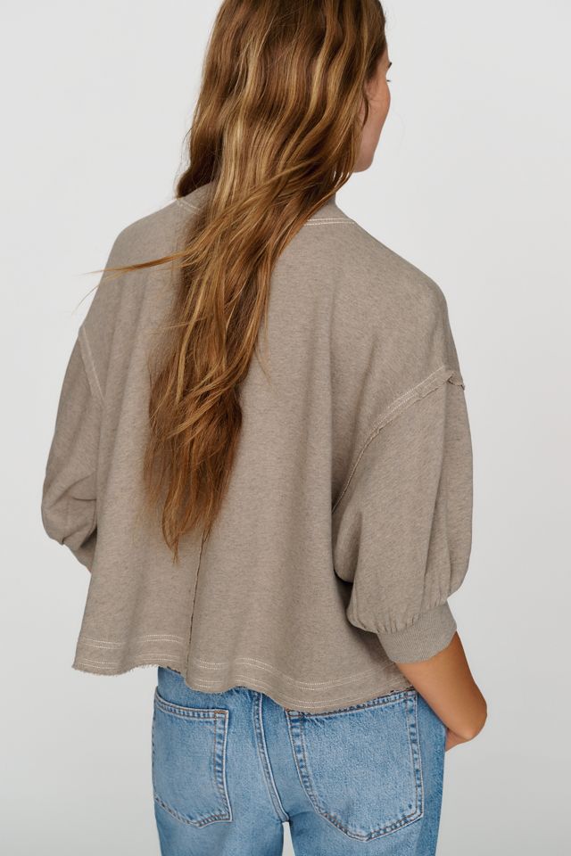 Pilcro 100% Cotton Mock Neck Swing Top #2