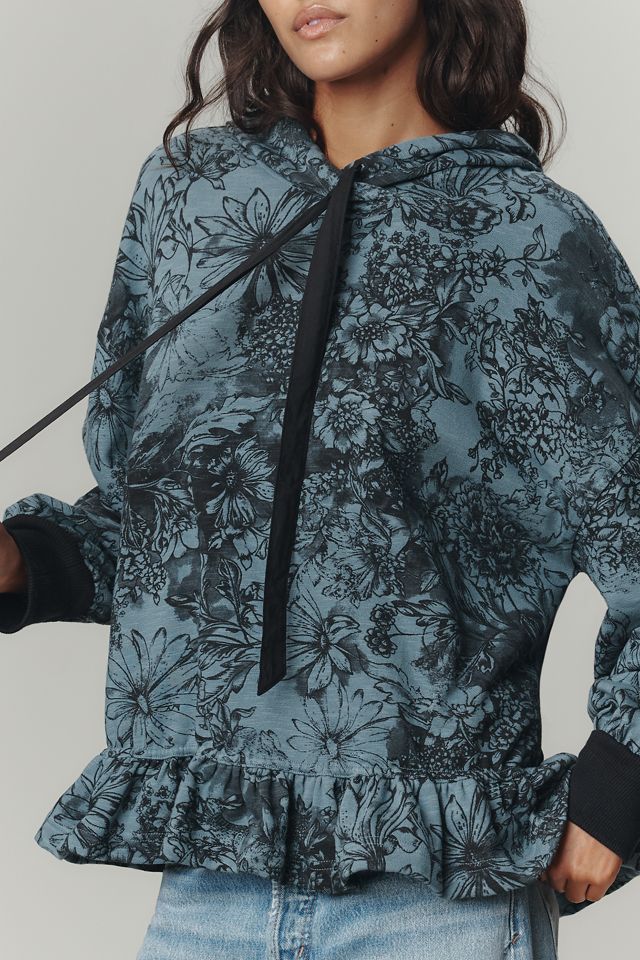 Pilcro Drop-Shoulder Flounce Hoodie #2