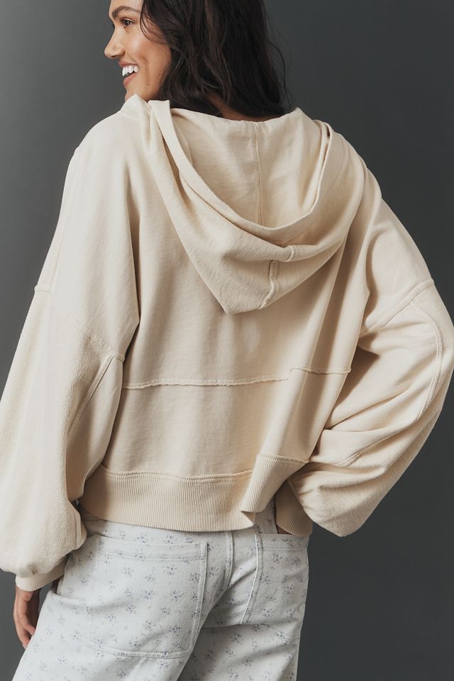 Pilcro Cotton Grommet Hooded Sweatshirt #1