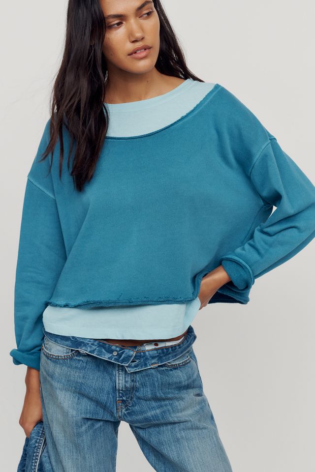 Pilcro Layered Twofer Pullover #3