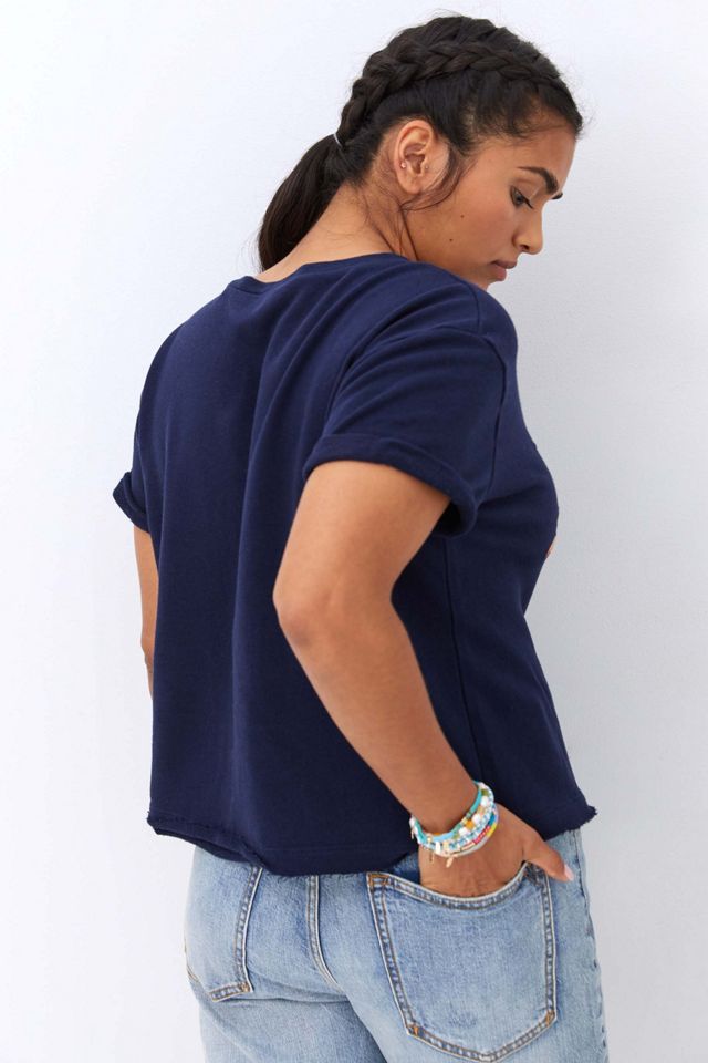 Maeve Beach Embroidered Sweatshirt Tee #2