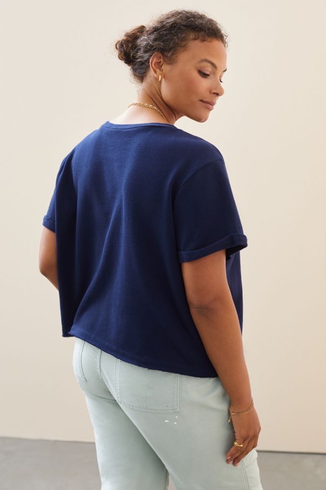 Maeve Beach Embroidered Sweatshirt Tee #5