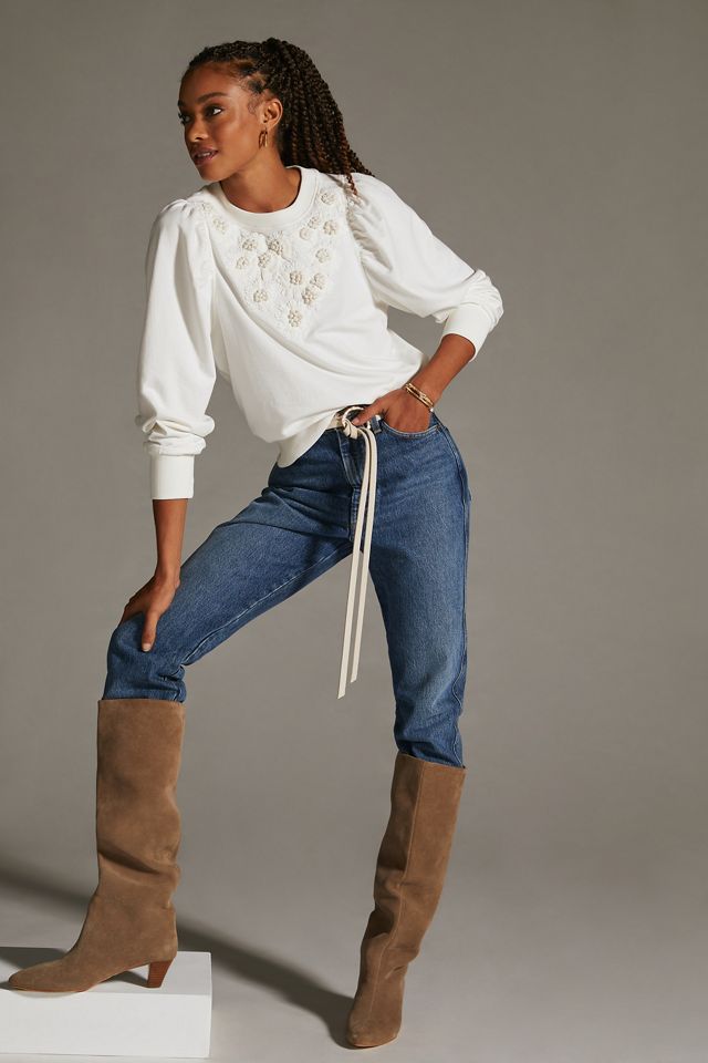 By Anthropologie Embroidered Sweatshirt #3