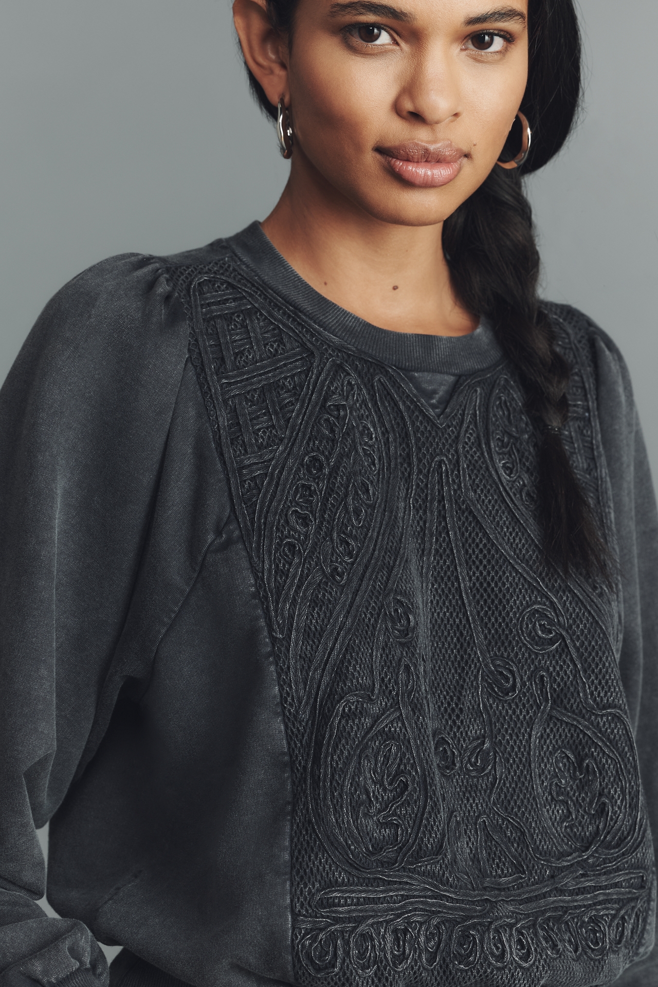 Pilcro Embellished Sweatshirt