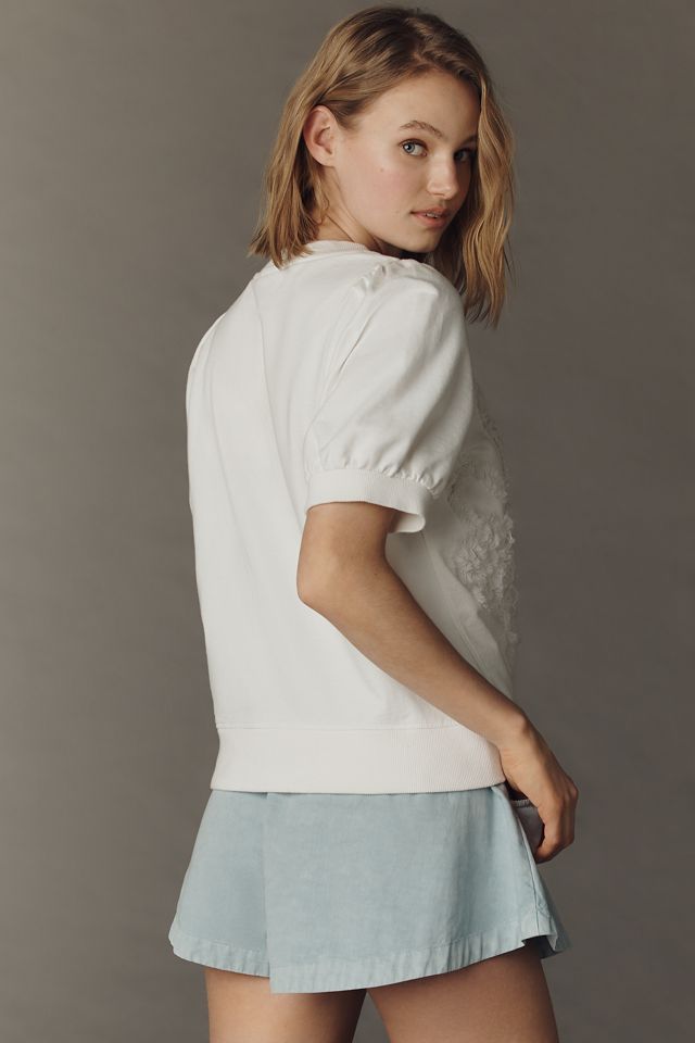 Puff-Sleeve Floral Blouse by Maeve #2