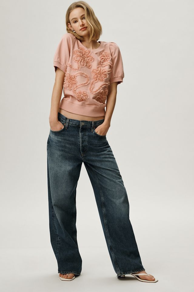 Puff-Sleeve Floral Blouse by Maeve #2