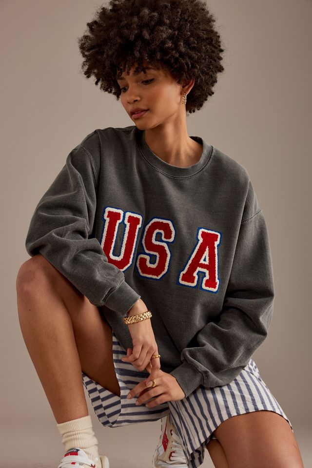 USA Patch Oversized Sweatshirt #5