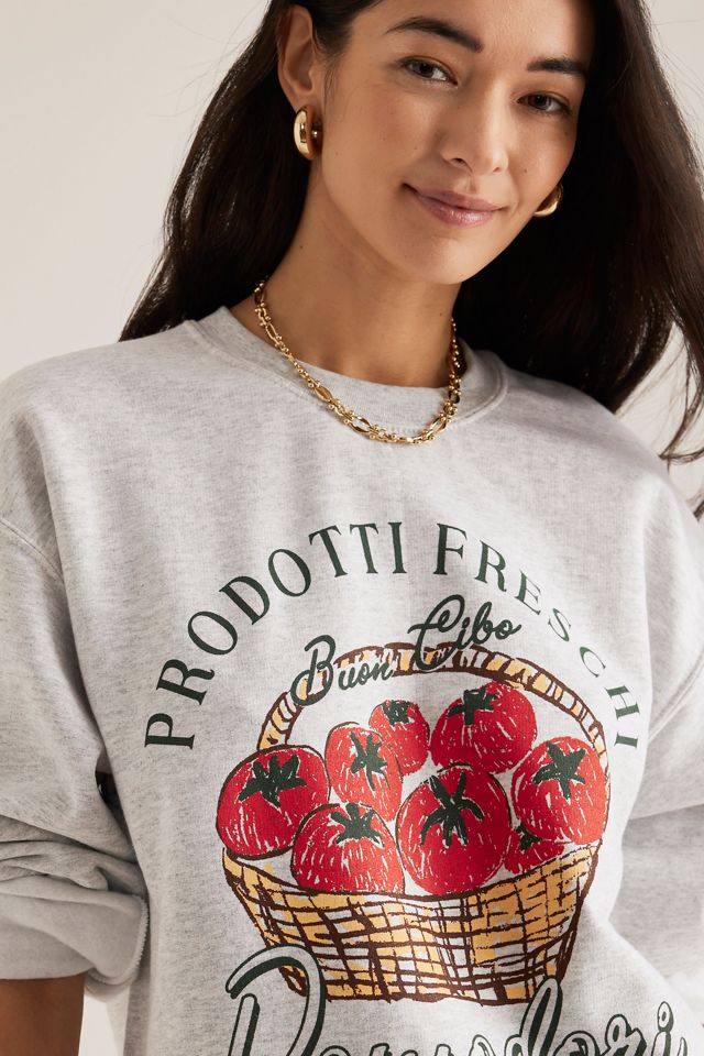 By Anthropologie Pomodori Oversized Graphic Sweatshirt #3