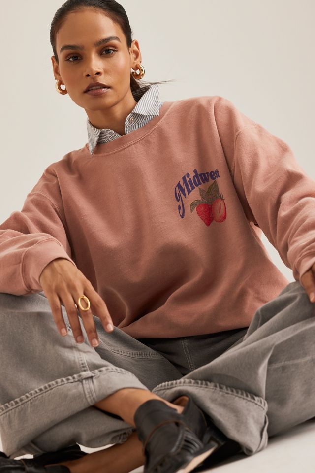 Von Anthropologie Erdbeeren Grafik Sweatshirt #2