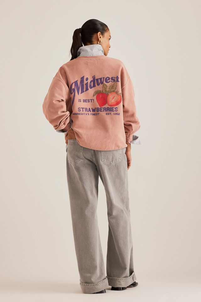 Von Anthropologie Erdbeeren Grafik Sweatshirt #5